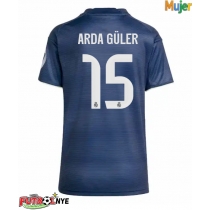 Camiseta Real Madrid Arda Guler #15 Visitante Equipación para mujer 2025-26 manga corta